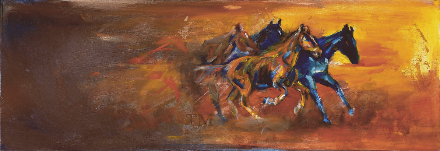 Copper Horses- Original Art