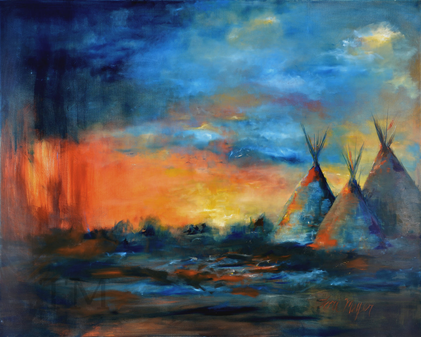 Dusk on the Plains- Original Art