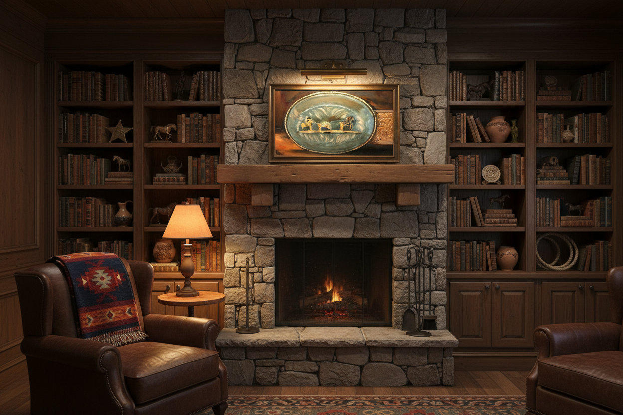 Belt Buckle - Mountain Den Mockup