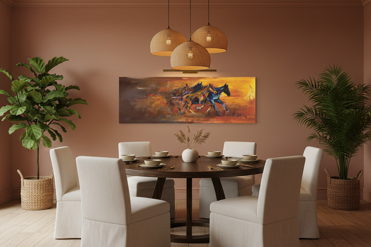 Copper Horses - Dining Room Mockup