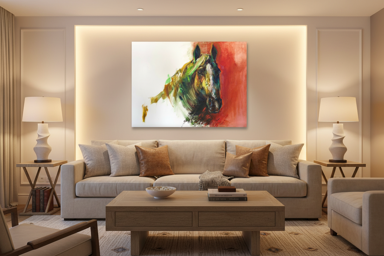Fire & Grace — Unframed Room Mockup